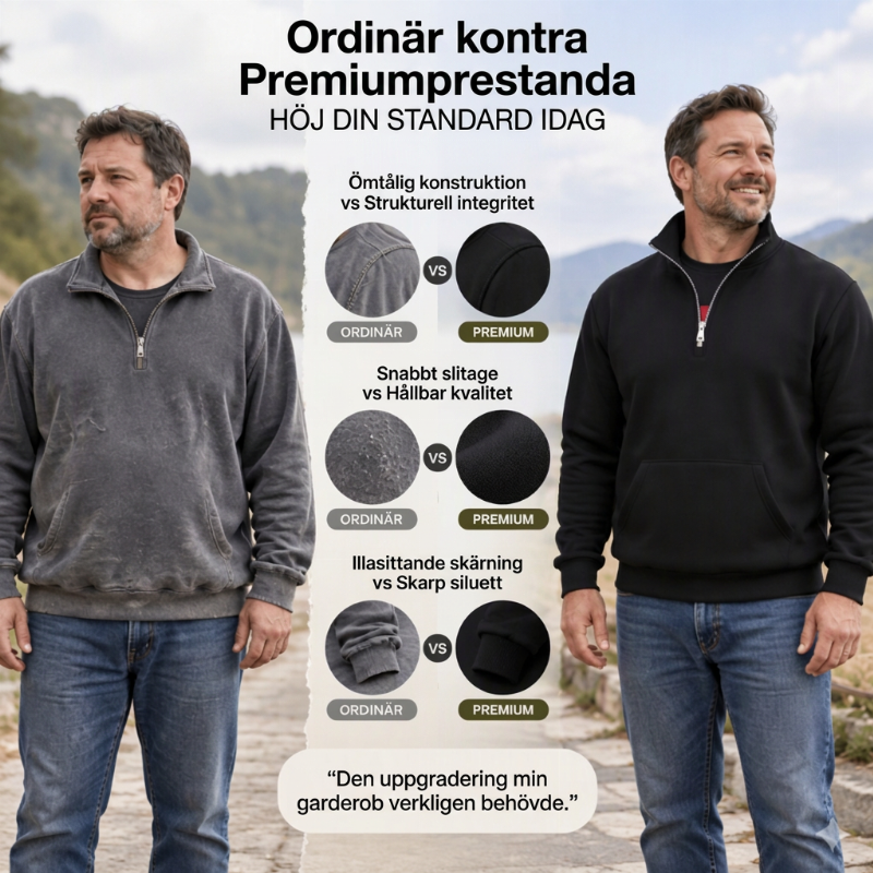 🥳Över 50 000 sålda! 🥳 Varm tröja med halv dragkedja för herrar