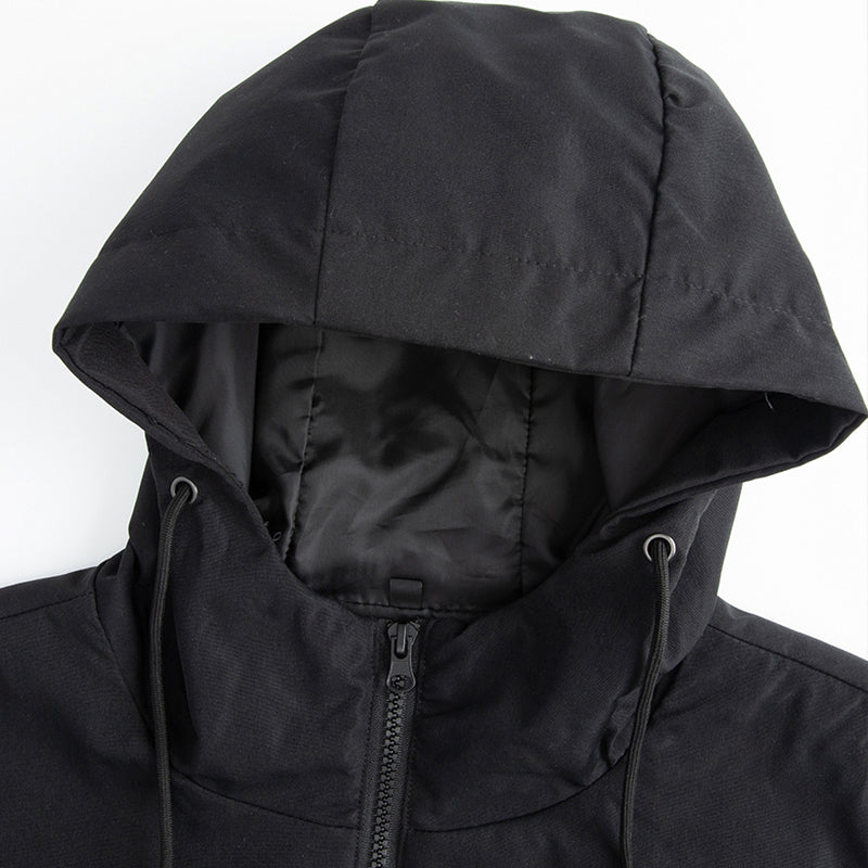 💥 SUPERERBJUDANDE 🧥 Vindjacka för män i trenchcoat-stil med huva ✨ Medellång, modern stil & bekväm för vardagsbruk
