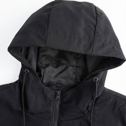 💥 SUPERERBJUDANDE 🧥 Vindjacka för män i trenchcoat-stil med huva ✨ Medellång, modern stil & bekväm för vardagsbruk