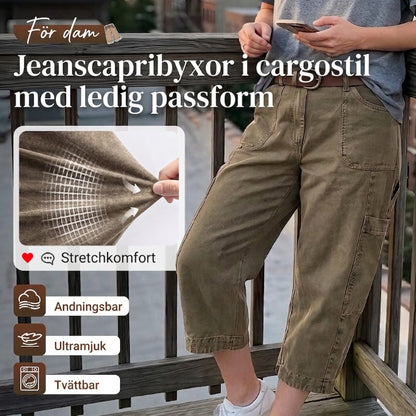 👖 50% RABATT NU! 🌿 Kvinnors Avslappnade Casual Cargokapriser – Rymliga Fickor, Andningsbart Tyg & Avslappnad Passform – Vardagskomfort, Redo För Varmt Väder ✨