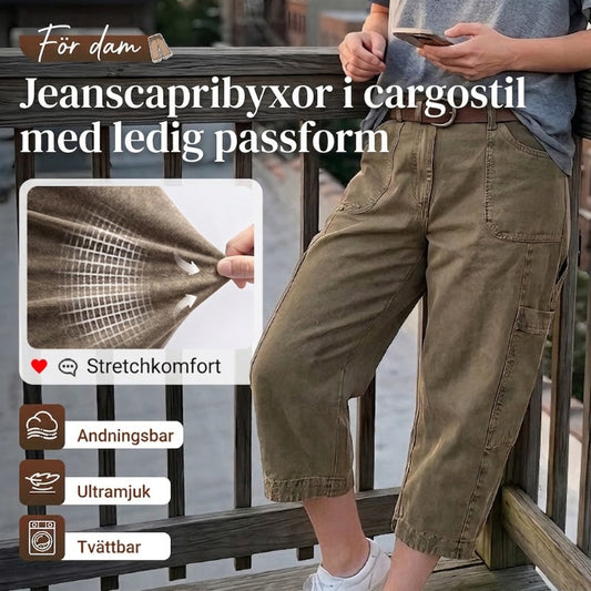 👖 50% RABATT NU! 🌿 Kvinnors Avslappnade Casual Cargokapriser – Rymliga Fickor, Andningsbart Tyg & Avslappnad Passform – Vardagskomfort, Redo För Varmt Väder ✨