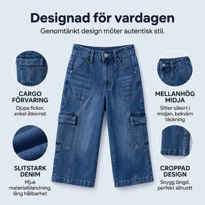 📢Mellanårsrea: 50 % rabatt – endast under en begränsad tid ⏰Korta, stretchiga jeansbyxor för dam i casual-stil