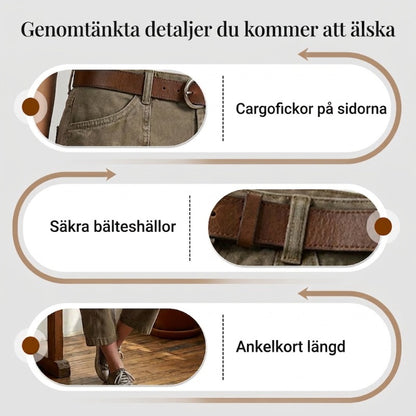 👖 50% RABATT NU! 🌿 Kvinnors Avslappnade Casual Cargokapriser – Rymliga Fickor, Andningsbart Tyg & Avslappnad Passform – Vardagskomfort, Redo För Varmt Väder ✨