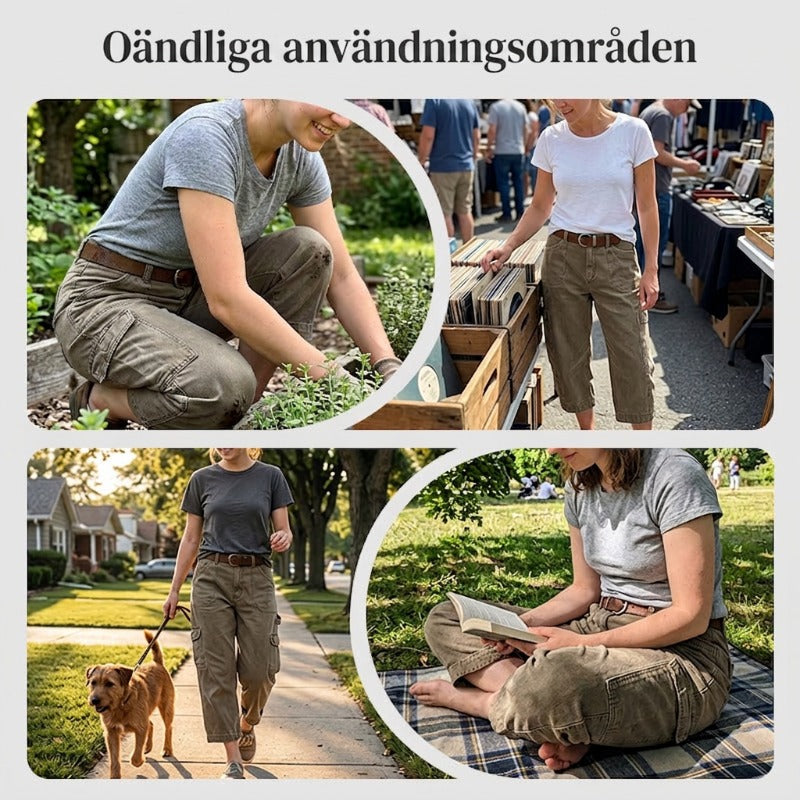 👖 50% RABATT NU! 🌿 Kvinnors Avslappnade Casual Cargokapriser – Rymliga Fickor, Andningsbart Tyg & Avslappnad Passform – Vardagskomfort, Redo För Varmt Väder ✨