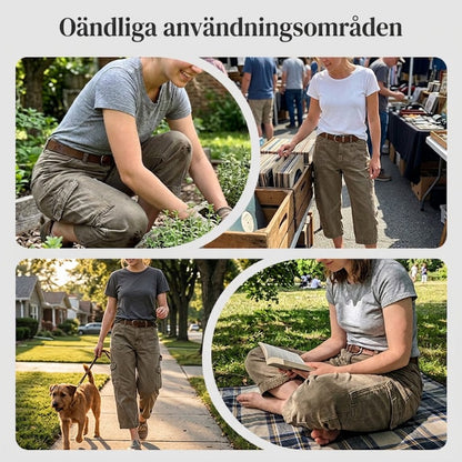 👖 50% RABATT NU! 🌿 Kvinnors Avslappnade Casual Cargokapriser – Rymliga Fickor, Andningsbart Tyg & Avslappnad Passform – Vardagskomfort, Redo För Varmt Väder ✨