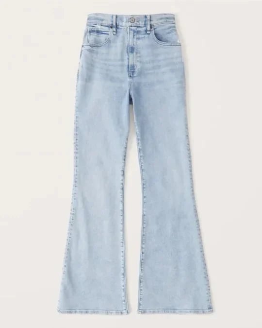 Ultra High Rise Stretch Utsvängd Jeans