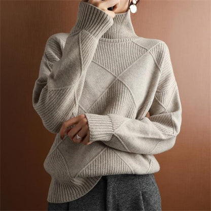 Lös Cashmere Turtleneck Sweater Cardigan