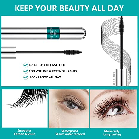 🔥Köp 1 få 1 gratis🔥2 I 1 CURL LONG LASTING MASCARA