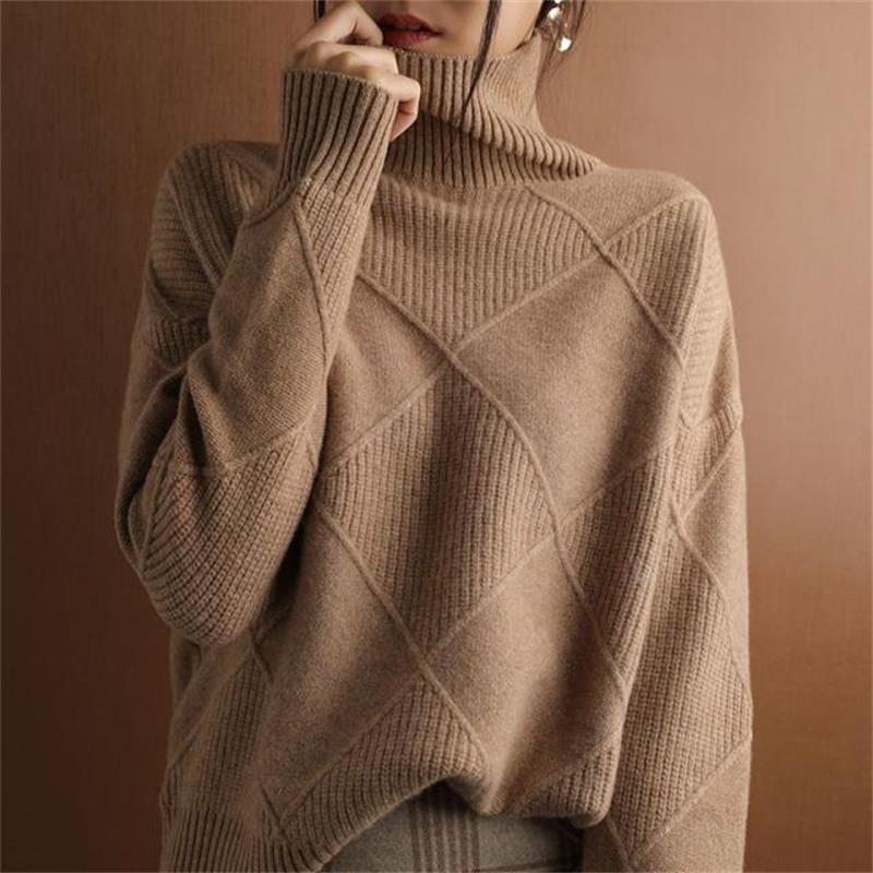 Lös Cashmere Turtleneck Sweater Cardigan