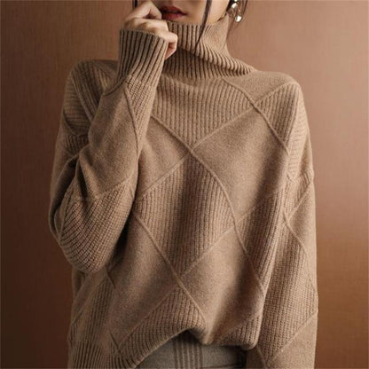 Lös Cashmere Turtleneck Sweater Cardigan