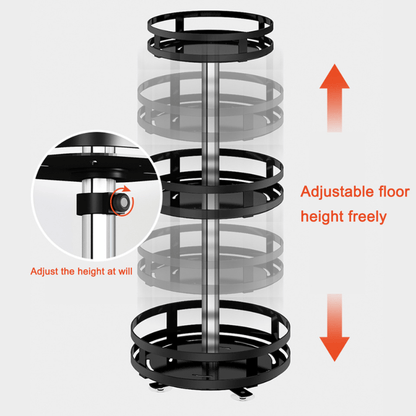 360° roterande förvaringshylla