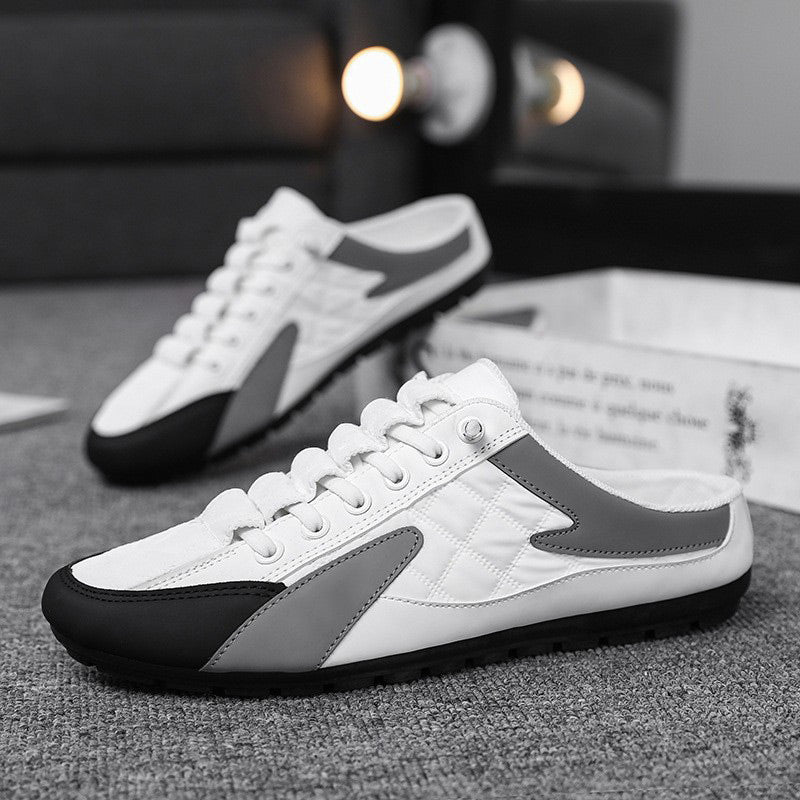 😎👟Rygglösa sneakers för män