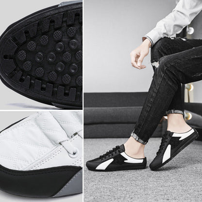 😎👟Rygglösa sneakers för män