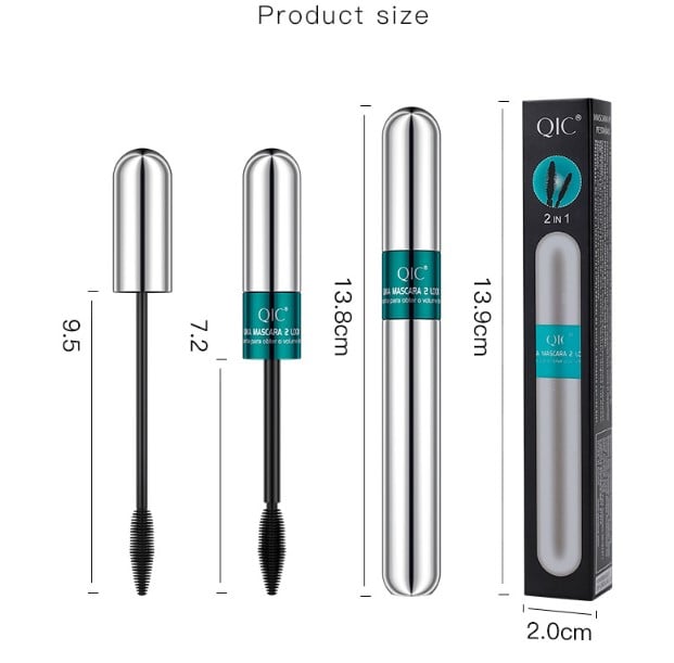 🔥Köp 1 få 1 gratis🔥2 I 1 CURL LONG LASTING MASCARA