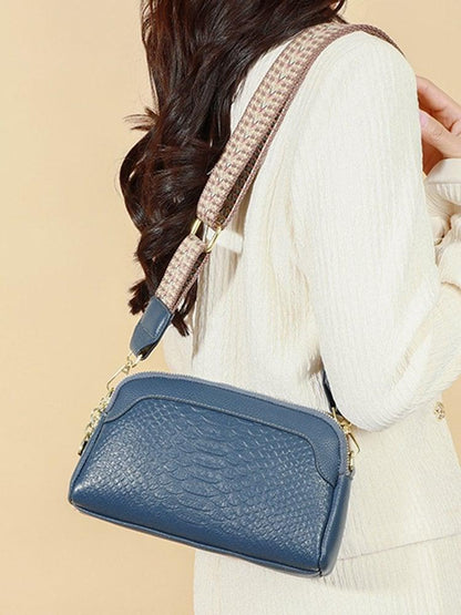 🔥 Hot Sale 49% rabatt 🔥 Första lager koskind Crossbody väska Alligator mönster kvinnor axelväska för arbete